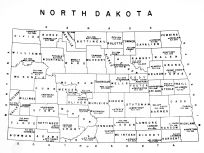 North Dakota State Map, Walsh County 1963